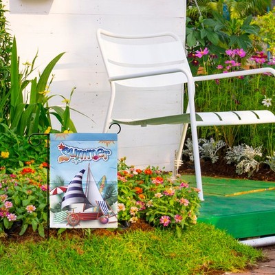 2 Pcs Garten Dekoration Dekorative Gartenflagge Flaggen Für Draußen