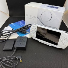 Sony PSP-3000 Pearl White Console Boxed Battery Adapter Tested JP