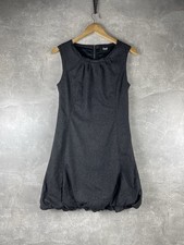 Dolce & Gabbana D&G Vintage Wool Dress Gray Sleeveless Bubble Hem Size IT 42