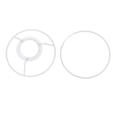 Lamp Shade Ring 120mm Dia. Lampshade Holder Frame Ring for Bulb Light Iron 1 Set