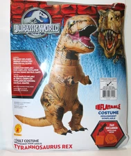 Jurassic World Inflatable T-Rex Halloween Dino Costume One Size Unisex Adult New