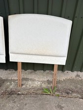 Dreams Cream Single Headboard 3 ft Fabric - Bed Mounted