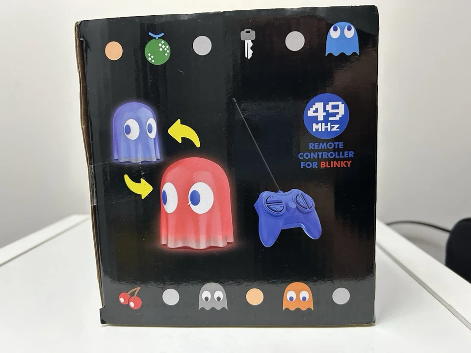 PAC-MAN & BLINKY GHOST LED Inalámbrico Control Remoto Juguete Cambio de Color Persecución Juego Foto 4 de 4