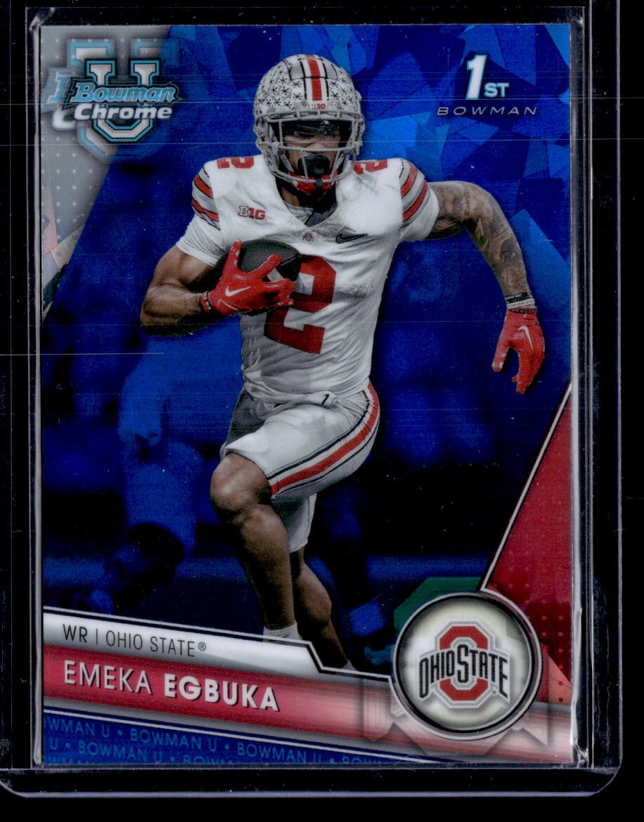 2023 Bowman University Chrome Sapphire Edition #115 Emeka Egbuka