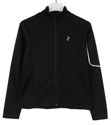 Peak Performance R&D Tactic Sweatshirt Womens M Black Collared Zip Up