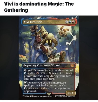 MTG✨VIVI ORNITIER Borderless Alt Art FOIL✨Final Fantasy BGS 9.5