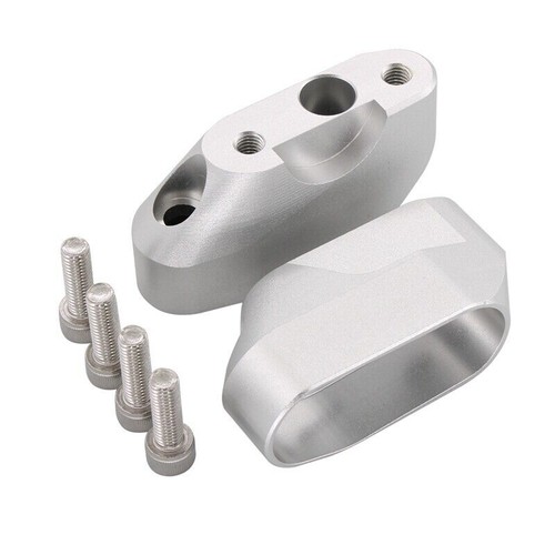 Pontets de guidon 28m argent pour BMW R1200 R 1200 RS (K54) 2015-2018 E03 - Picture 5 of 11