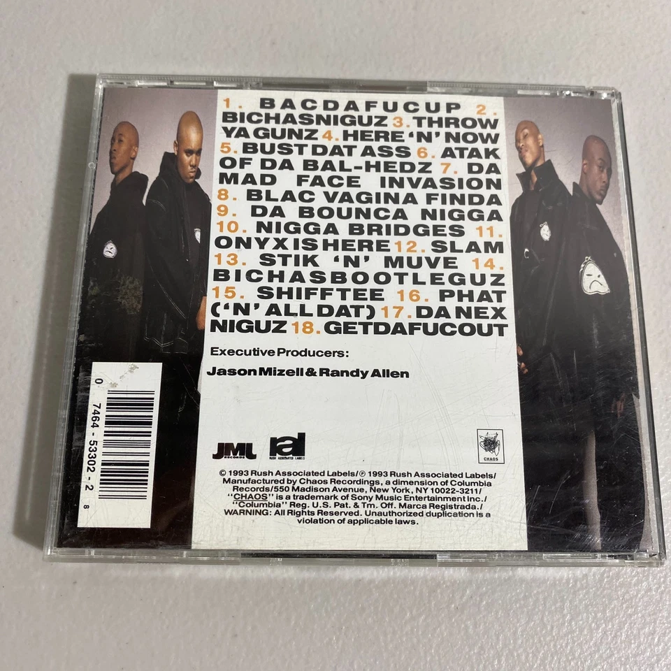 Onyx Bacdafucup Album (CD, 1993 Rush Associated Labels) Hip-Hop & Soul Foto 2 de 4