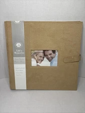 BRAND NEW “Life’s Memories” Faux Suede Photo Album~Tan~Holds Up To 300 4”x6” Pic