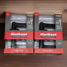 Lot of 2 Kwikset Exterior Keyed Entry Door SmartKey Security Lock 97402-926