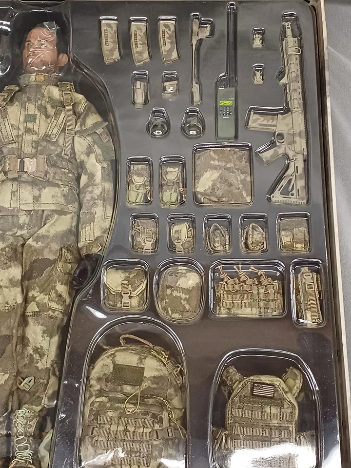 CALTEK A-TACS CAMO Advanced Tactical Operator 1/6 Action Figure CAL-8020 - Image 3 of 4