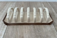 Vintage Branksome China England 6 Slice Toast Rack Cream Beige Ceramic Kitchen