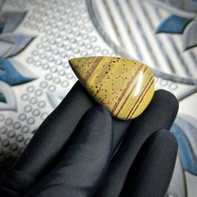 Earth-Mined Jasper A++ Grade Cabochon Oval Smooth Surface Jewelry Stone 45x30mm 