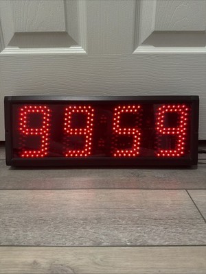 4 Digit 99 minutes stopwatch timer 4.5'' high LED digits Escape Room Countdown