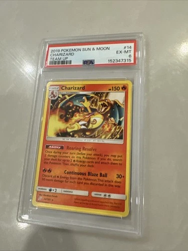 Team Up 14 Charizard PSA 6