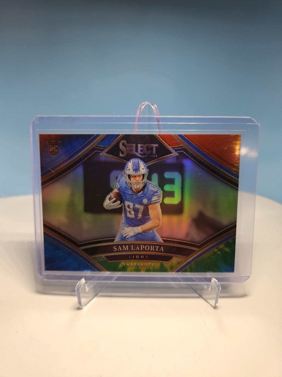 2023 Select Sam LaPorta Snapshots RC Tie Dye Prizm Rookie 8/25 Lions