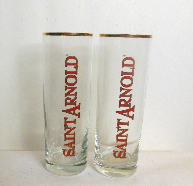 saint arnold birthday glass