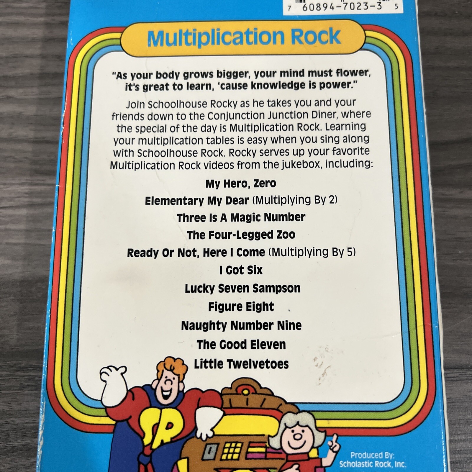 School House Rock Multiplication Rock VHS Knowledge Is Power