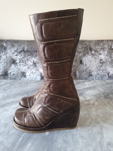 BOTAS DESTRUY VINTAGE DAMAS TALLA UK4 EU37 GENUINAS BUEN ESTADO - Imagen 3 de 16