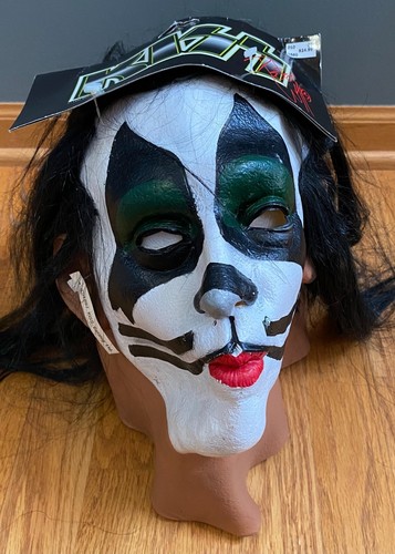 KISS Halloween Adult Masks With Hair 4 NWT Simmons Criss 1996 Illusive Concepts - Picture 5 of 14