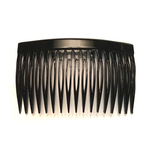 Women's Hair Side Comb Toothed Long Black / Spotted Tortoise Fashion Accessory - Picture 9 of 13