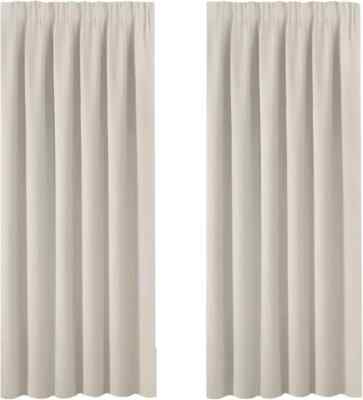 Verdunkelung Fenster Vorhänge 2 Paneele Thermoisoliert Hellbeige 66x72''