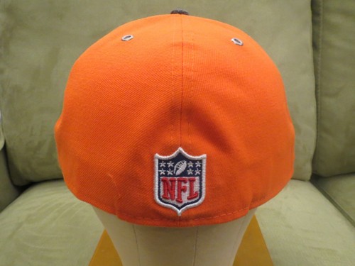 Sombrero New Era Denver Broncos Ajustado Naranja, Logo Brillante, Billete Gris, Talla 7 5/8 - Imagen 7 de 8