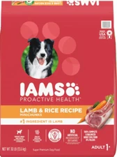 Iams Proactive Health Minichunks Dry Dog Food With Real Lamb & Rice, 30 Lb. Bag