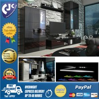 Living Room Furniture Set Display Unit Tv Stand Cupboard White Or Black Living Room Furniture Set Display Unit Tv Stand Cupboard White Or Black