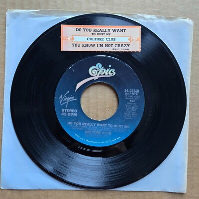 CULTURE CLUB Do You Really Want To Hurt Me 45 7'' POP ROCK Record Vinyl Records