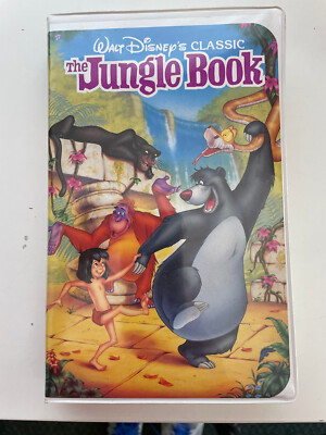 1991 The Jungle Book, Walt Disney Classic, Black Diamond VHS cassette tape, 1122