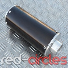 TUBO SCARICO MARMITTA SILENZIATORE NERO BIG BORE PIT DIRT BIKE 110cc 125cc 140cc