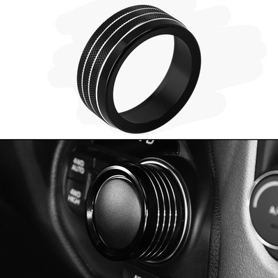 Upgrade Your Car's Style mit schwarzem Schaltschalter Knopf Knopf Abdeckung Ring