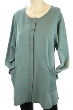 Color Me Cotton CMC Alex Tunic in Spruce Green Last One Small  Sale
