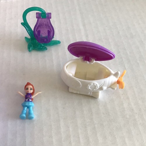 Polly Pocket Power Seashell Purse Activity Ocean Play Set con alcuni accessori - Foto 8 di 9