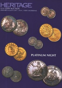 Jan 4-6 & 8-9 2017 Heritage Platinum Night Coin Auction Catalog Florida! #BN