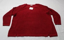 Gap Kids Toddler's Cable Knit Crew Neck Sweater LB3 Deep Crimson Red Size 4-5