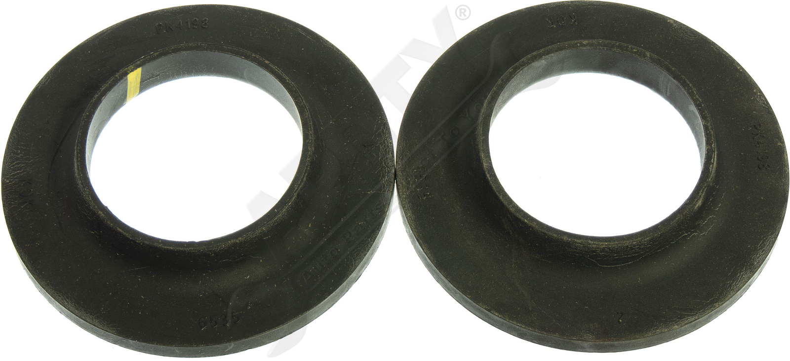 APDTY 133856 Coil Spring Rubber Insulator; Rear Suspension; 2-Pack