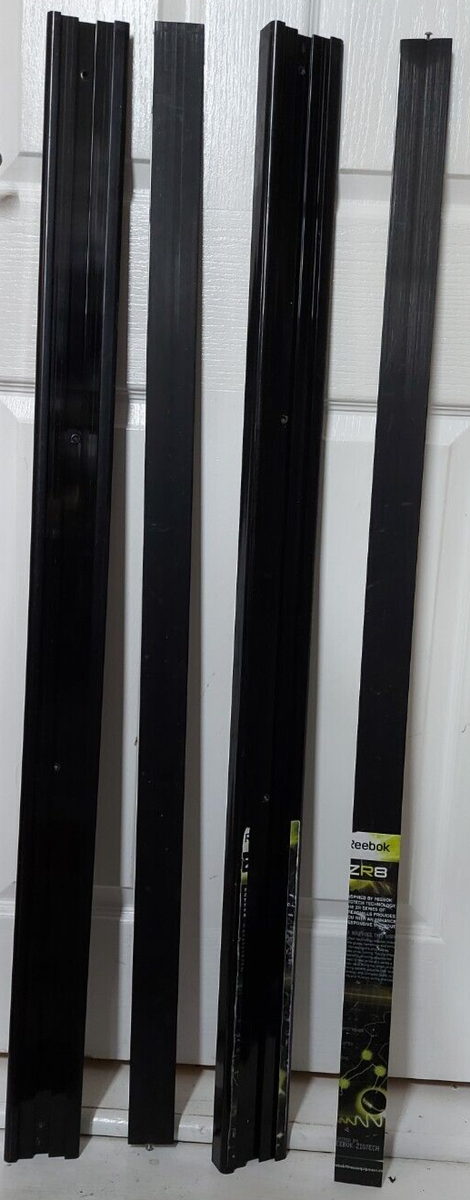 Reebok ZR8 treadmill pair of side deck step rails with inserts