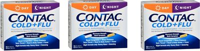 Contac Cold Flu Day/Nite Caplet 28ct (3 Pack)