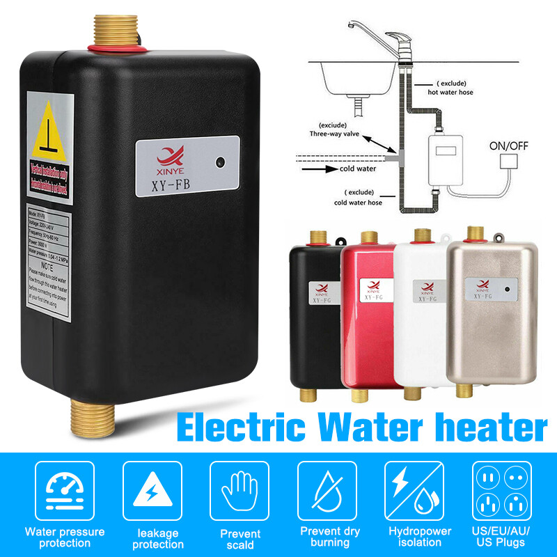 3000W Tankless Instant Electric Hot Water Heater Kitchen Bathroom Shower  110V US | eBay