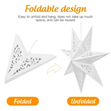 Star Shaped Paper Decoration Light Cover for Weddings and Parties
