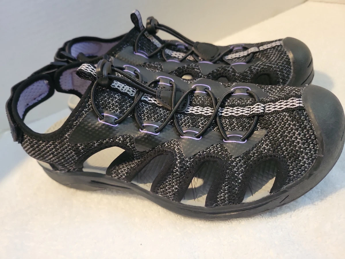 NORTHSIDE WOMEN S BURKE II SPORT SANDAL SIZE 10 BLACK LILAC