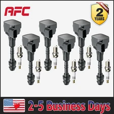 6Ignition Coil+Iridium Spark Plug Fit Infiniti M35 G35 I35 FX35 V6 UF349 afc