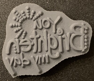 Stampendous You Brighten My Day Cling Rubber Stamp | eBay