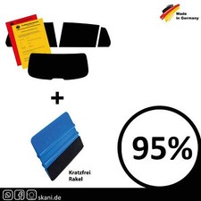 Tönungsfolie für - Nissan Qashqai (2.Gen) (J11) SUV 2013-2021 ( Black 95% )