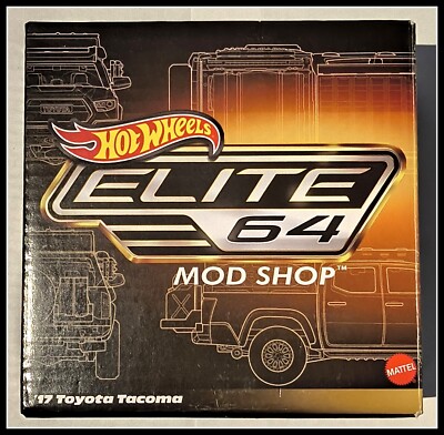Hot Wheels RLC White '17 Toyota Tacoma Elite 64 Mod Shop Truck