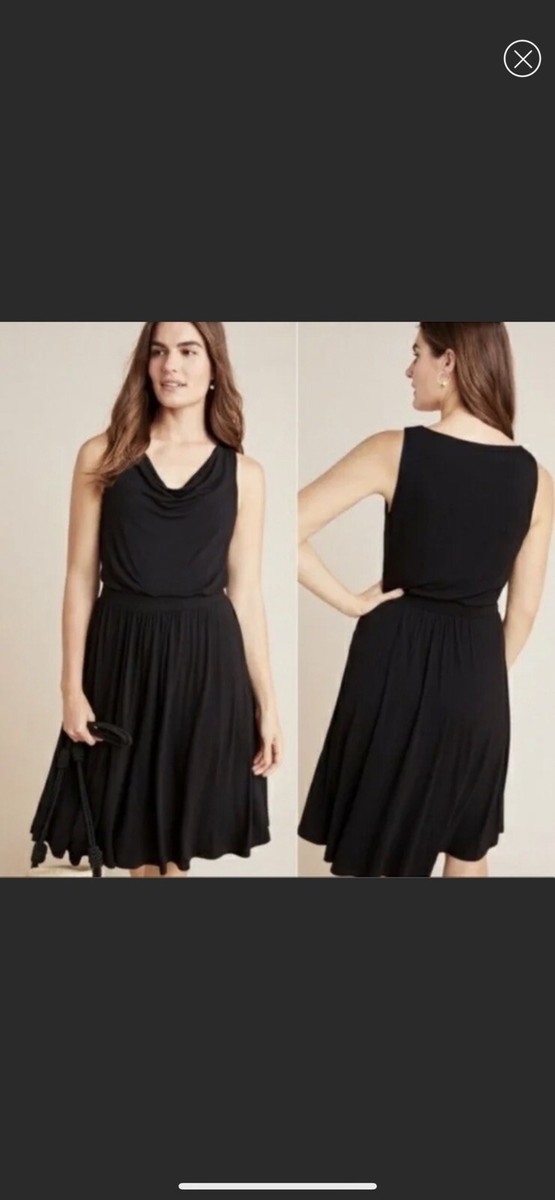anthropologie maeve black dress Cosmic Star | Black Sequin High-Neck Maxi Dress With Feather Cuffs main image 1