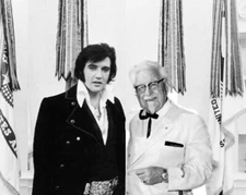 Colonel Sanders Elvis Presley Portrait 8x10 Picture Celebrity Print