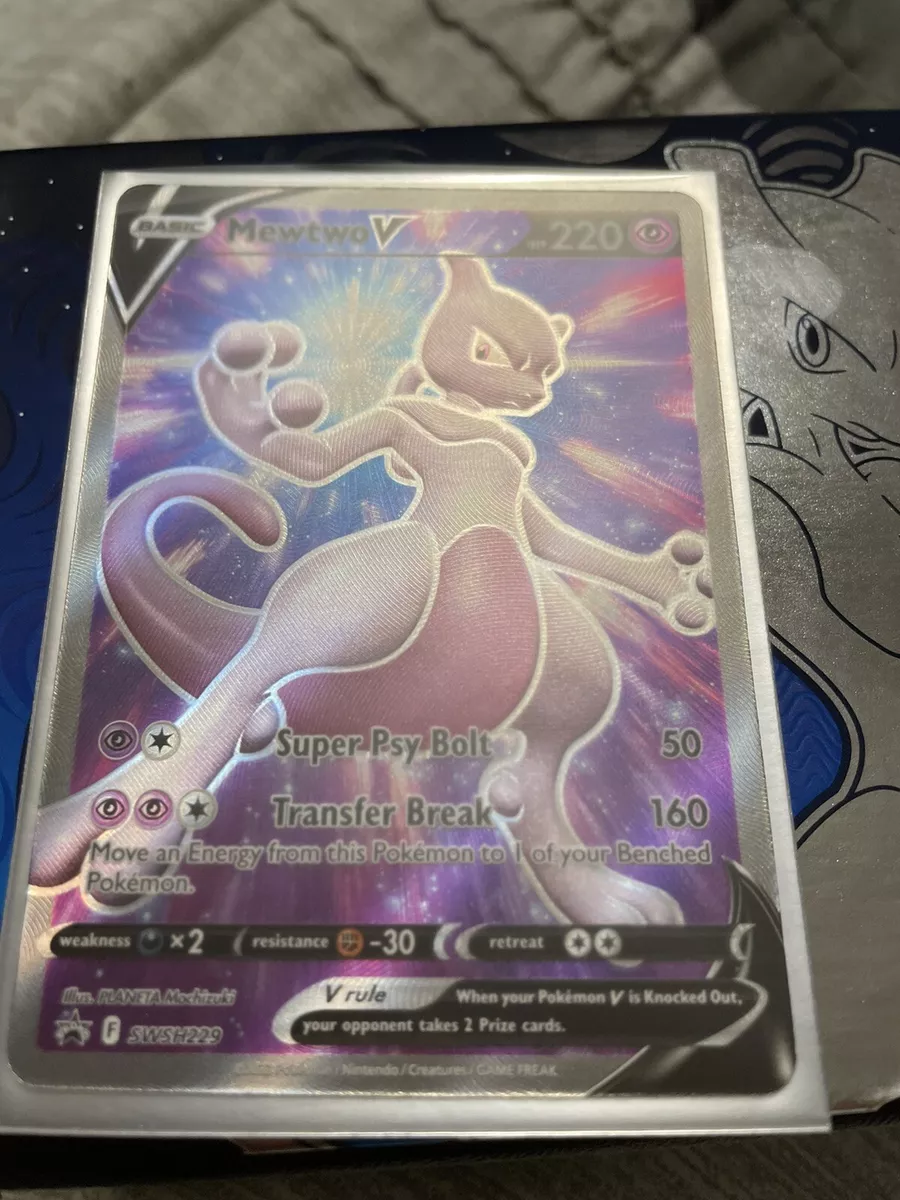 Carta Pokémon Tcg Mewtwo V - Promo Swsh229 Pokemon Go